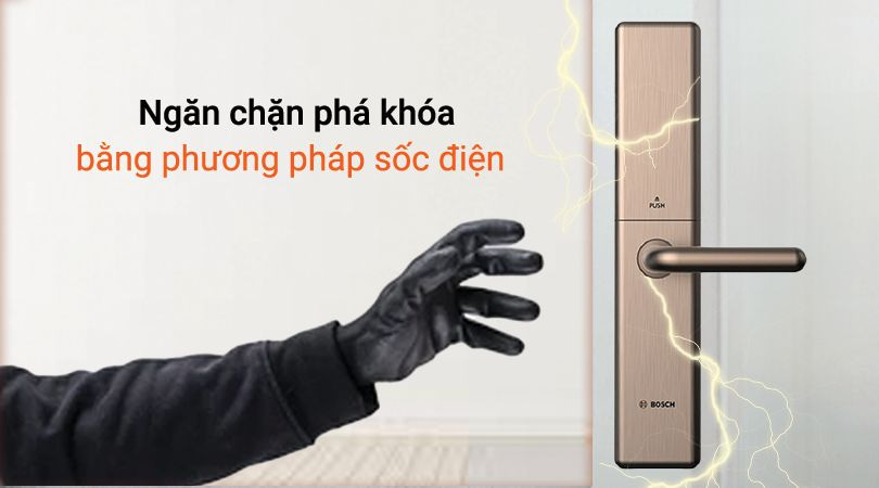 Khả năng chống sốc điện của khóa BOSCH ID 80 EU AMBER GOLD
